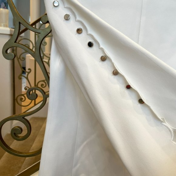 Michael Kors Scallop Sleeve Dress - White - Picture 4 of 7